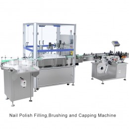 Nail Polish Filling,Brushing and Capping Machine